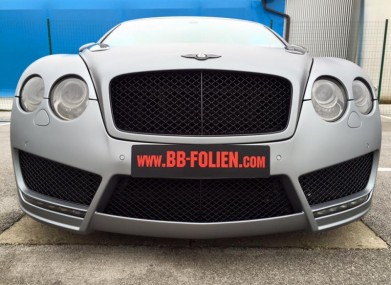 Folierung Bentley GT KPL in Matt X Grau-Schwarz glänzend Details by BB-Folien