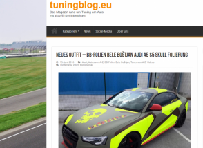 Tuninblog.eu: Neues Outfit – BB-Folien Bele Boštjan Audi A5 S5 Skull Folierung