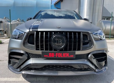 Folierung mercedes benz gle brabus 800 kpl in satin chrome x mat schwarz glanzend by bb folien folierungen foliranje mercedes benz gle brabus 800 kpl v satin krom x crno sijaj by bb folien8