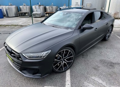 Folierung audi s7 kpl in platinum x schwarz matt by bb folien folierungen foliranje audi s7 kpl v platinasto x crno mat by bb folien folierungen15
