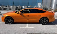 Folierung audi a7 kpl in orange x mit glitzern by bb folien folierungen foliranje audi a7 kpl v oranzno x z blescicami by bb folien folierungen11
