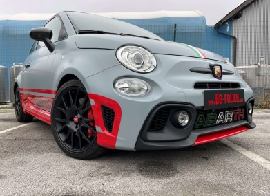 Folierung fiat abarth competizione kpl in satin grau matt design rot glanzed by bb folien folierungen foliranje fiat abarth competizione kpl v satin sivo matt dizajn rdeca sijaj by bb folien folierungen97