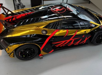 Folierung foliranje lamborghini huracan gt3 evo2 kpl by bb folien folierungen6