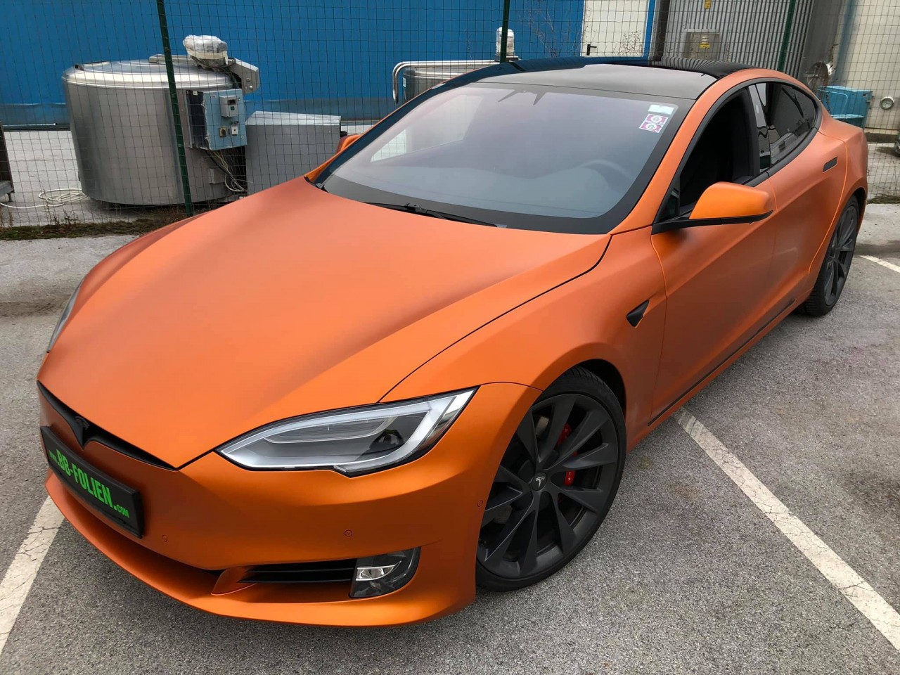 Folierung Tesla S KPL in Cooper X.Matt-Schwarz Matt kpl chrom teile,..